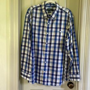 Orvis Men’s Button Down Long Sleeve Shirt, XXL, Classic Fit, Wrinkle Free.
